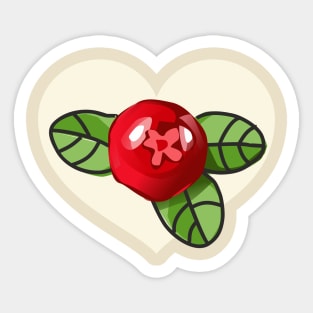 Sweet cranberry in the heart Sticker